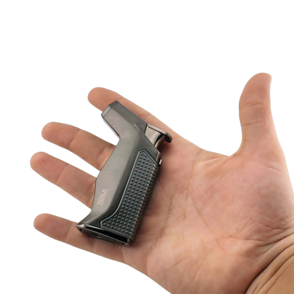 Tesla Mini Metal Single Flame Torch Lighter-Black