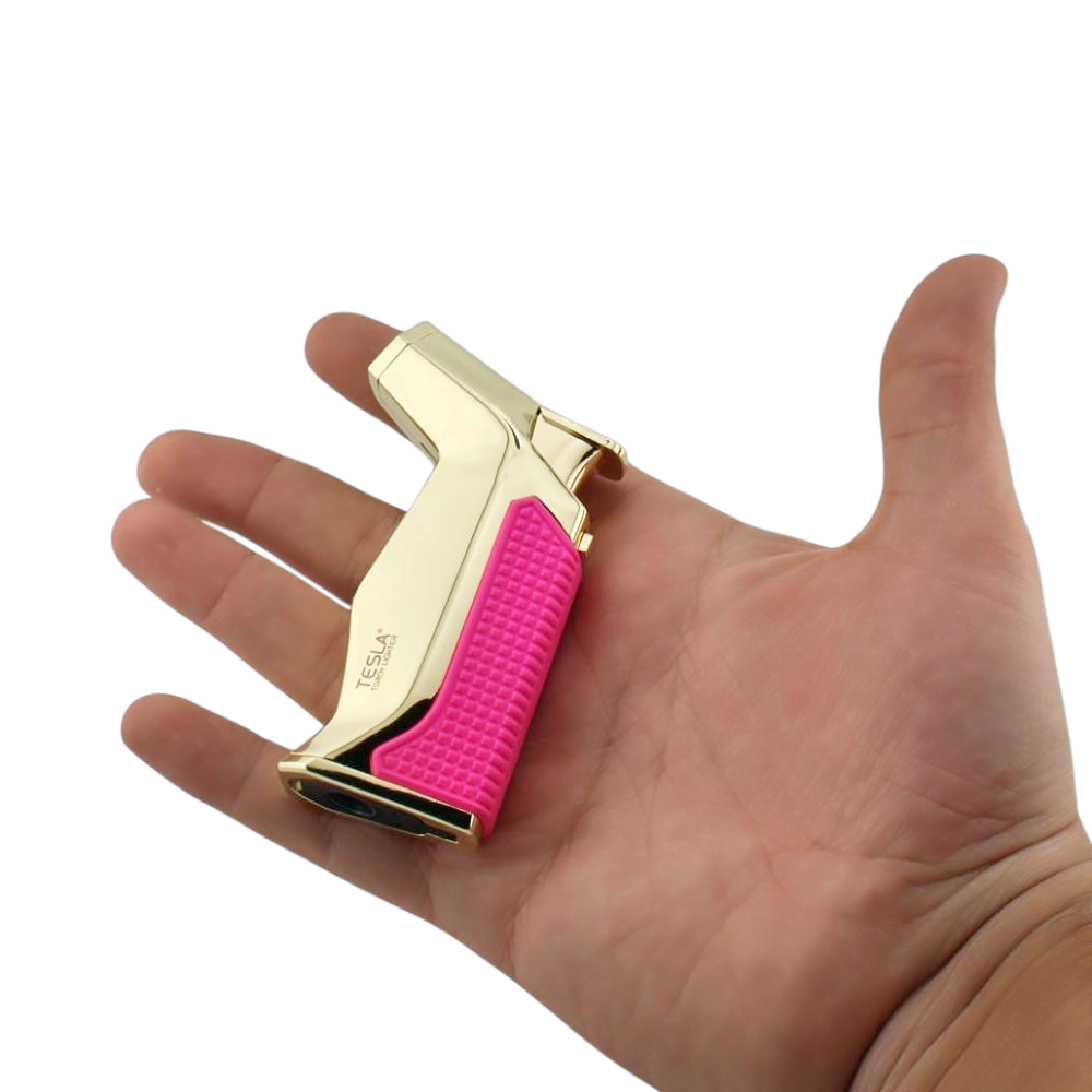 Tesla Mini Metal Single Flame Torch Lighter-Pink