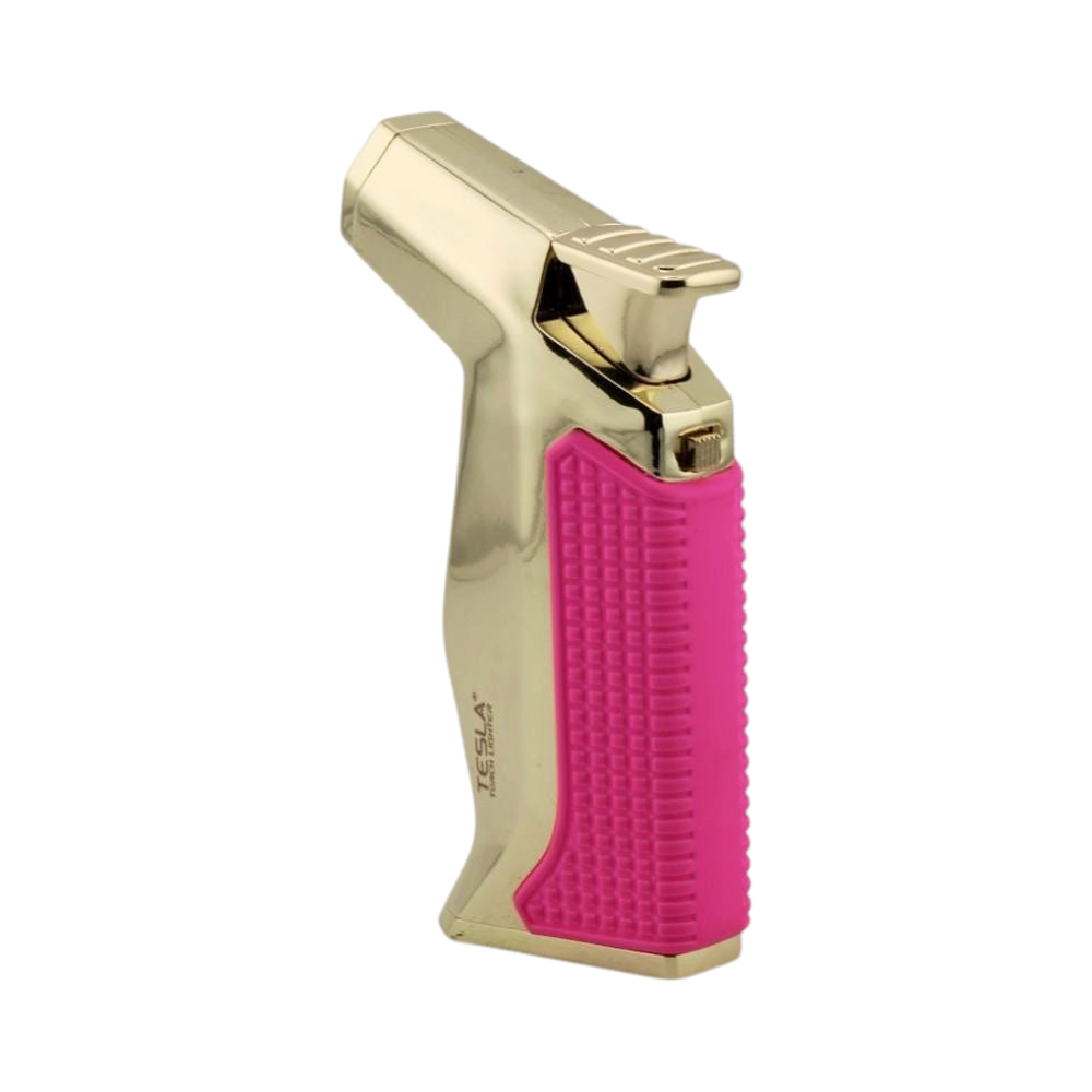Tesla Mini Metal Single Flame Torch Lighter-Pink