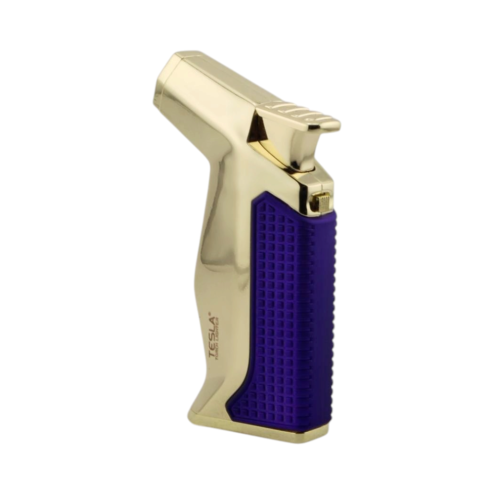 Tesla Mini Metal Single Flame Torch Lighter-Purple