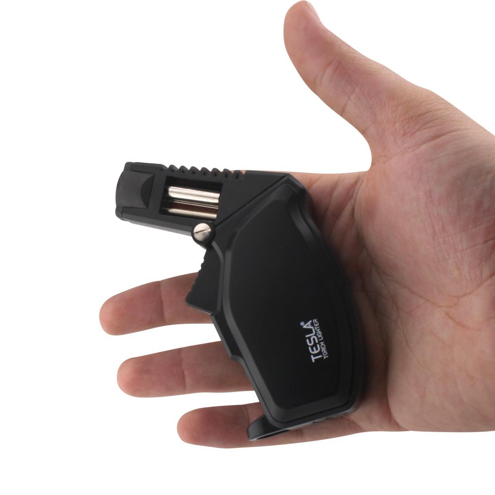 Tesla O Single Flame Torch Lighter-Black