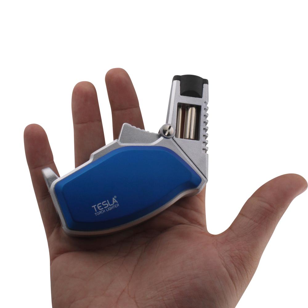 Tesla O Single Flame Torch Lighter-Blue