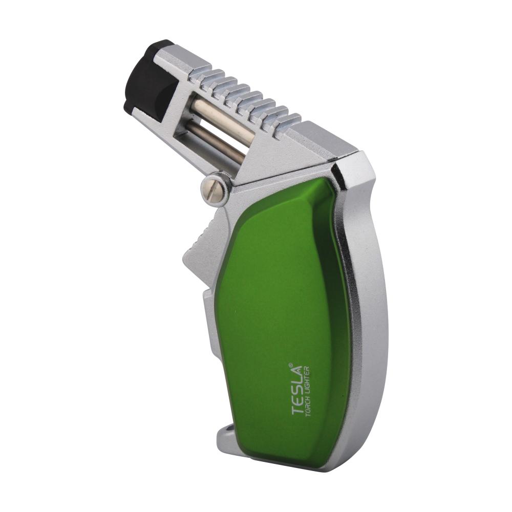 Tesla O Single Flame Torch Lighter-Green