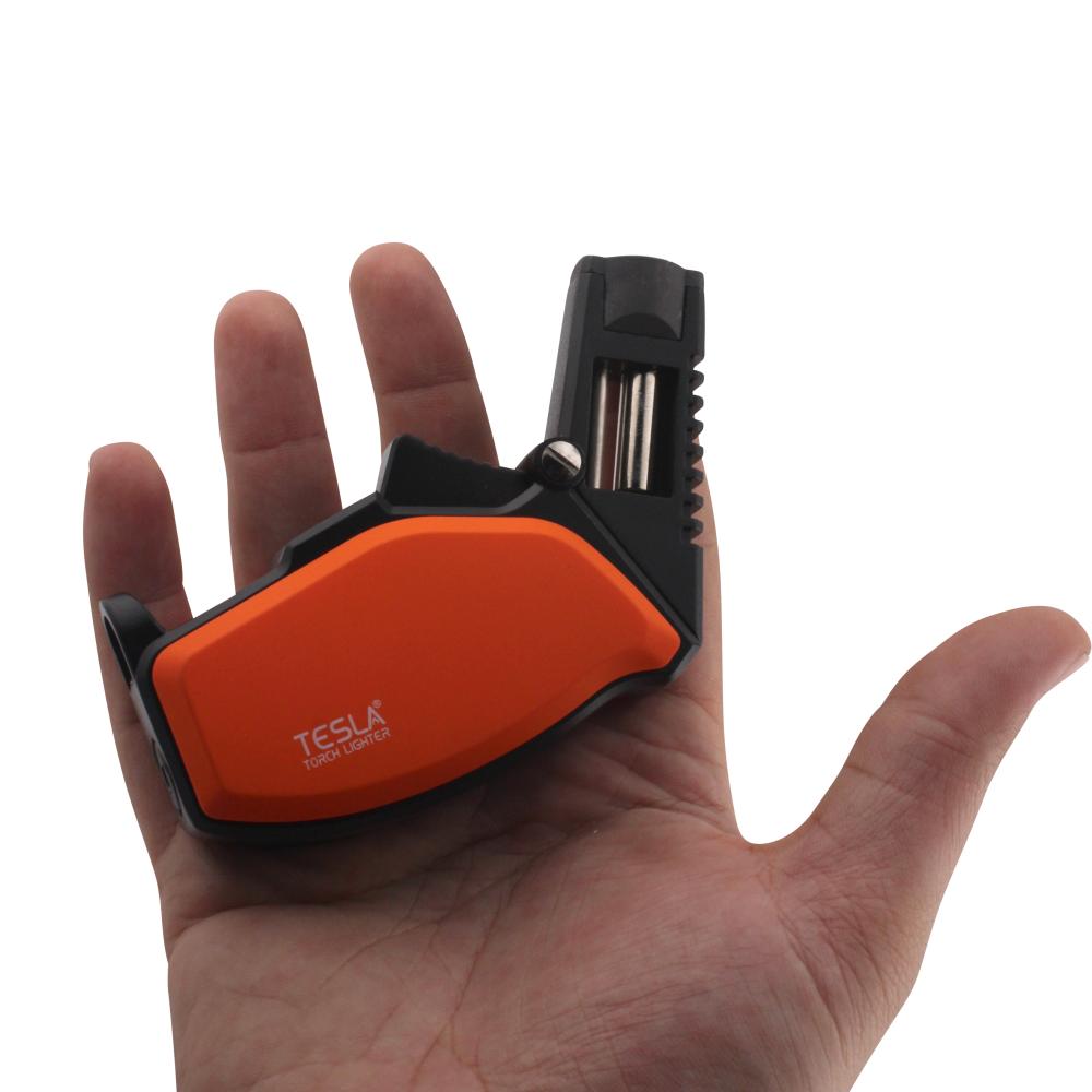 Tesla O Single Flame Torch Lighter-Orange