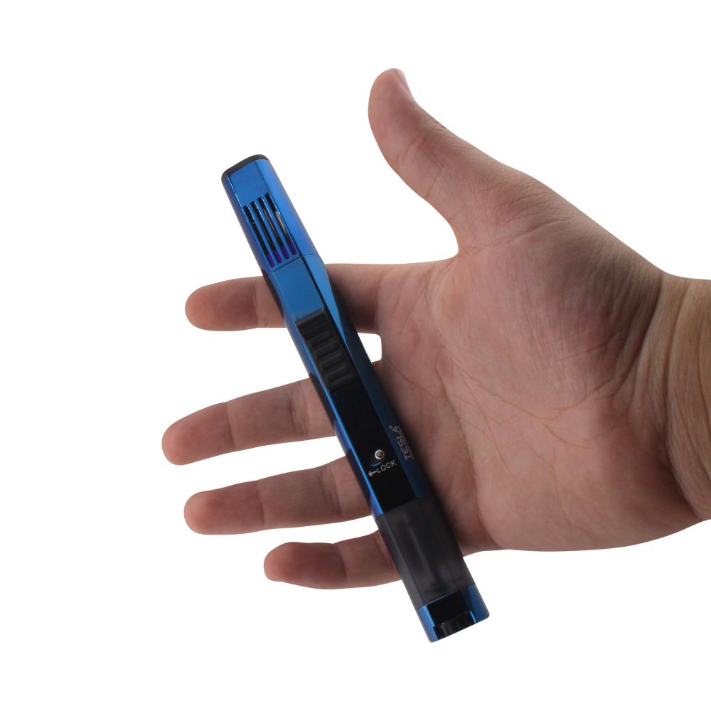 Tesla Pen Style Torch Single Flame-Blue