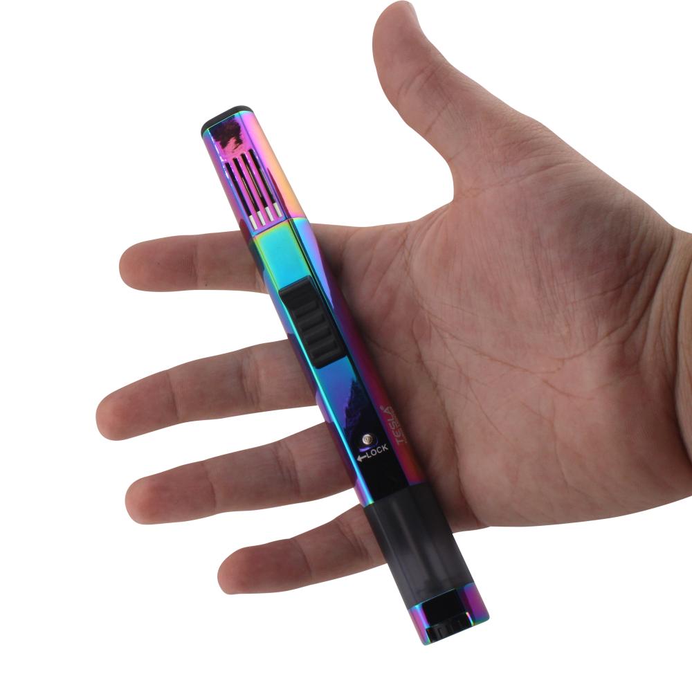 Tesla Pen Style Torch Single Flame-Rainbow