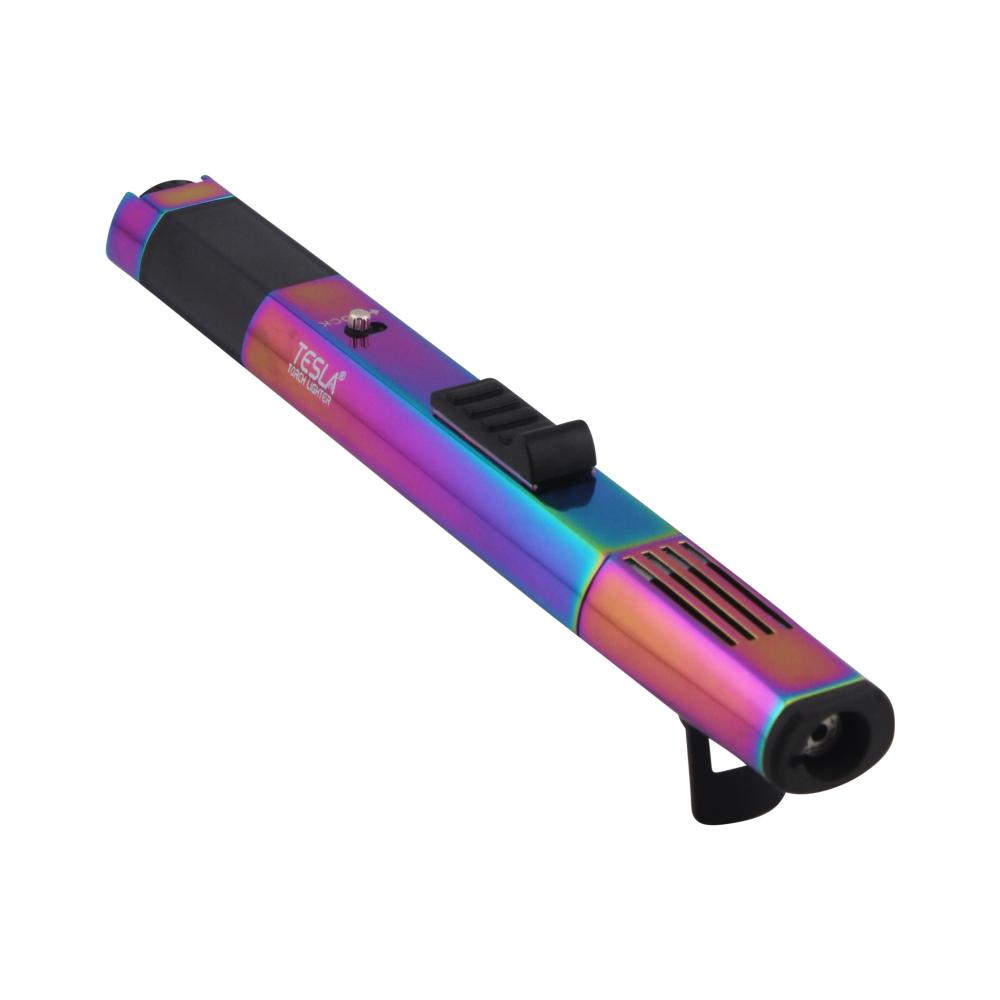 Tesla Pen Style Torch Single Flame-Rainbow