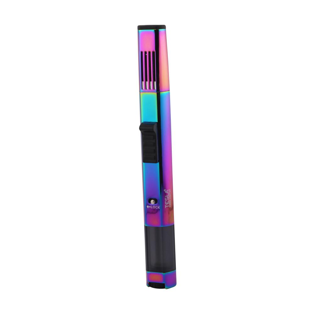 Tesla Pen Style Torch Single Flame-Rainbow