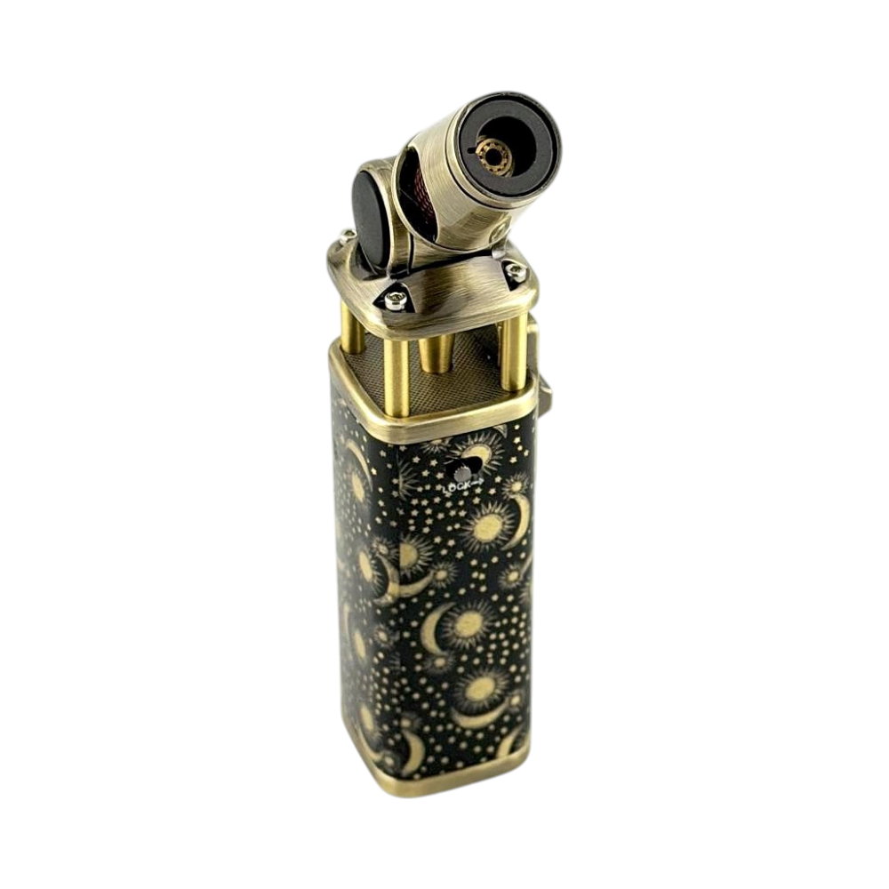 Tesla Platinum Design Torch Lighter Single-Black