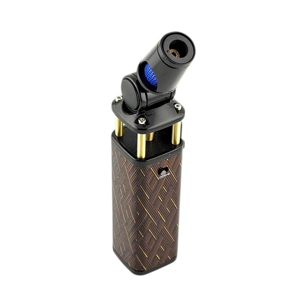 Tesla Platinum Design Torch Lighter Single-Brown