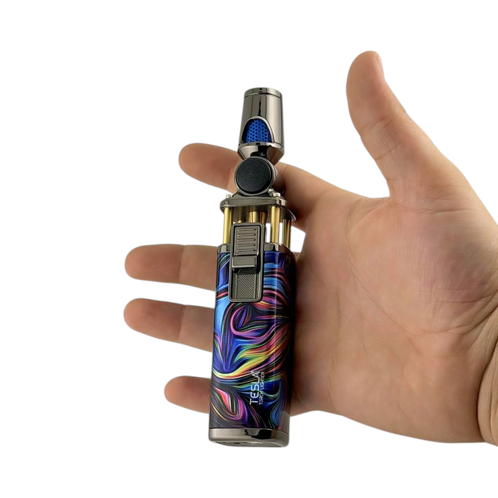 Tesla Platinum Design Torch Lighter Single-Mix