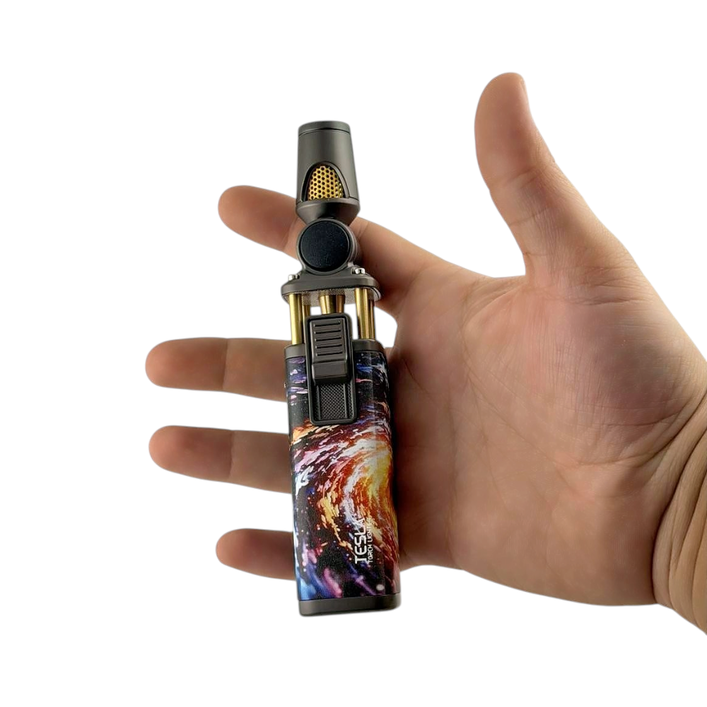 Tesla Platinum Design Torch Lighter Single-Space