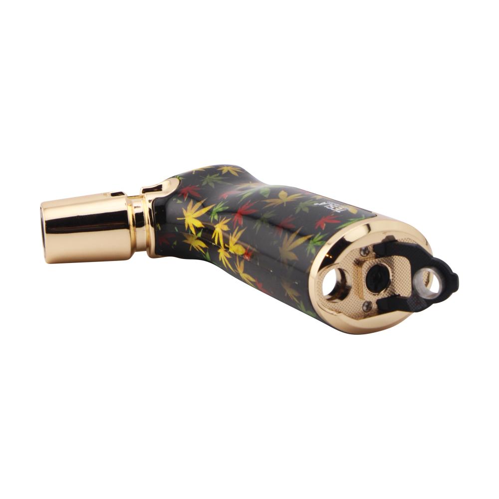 Tesla Stone Single Flame Torch Lighter-Black Gold