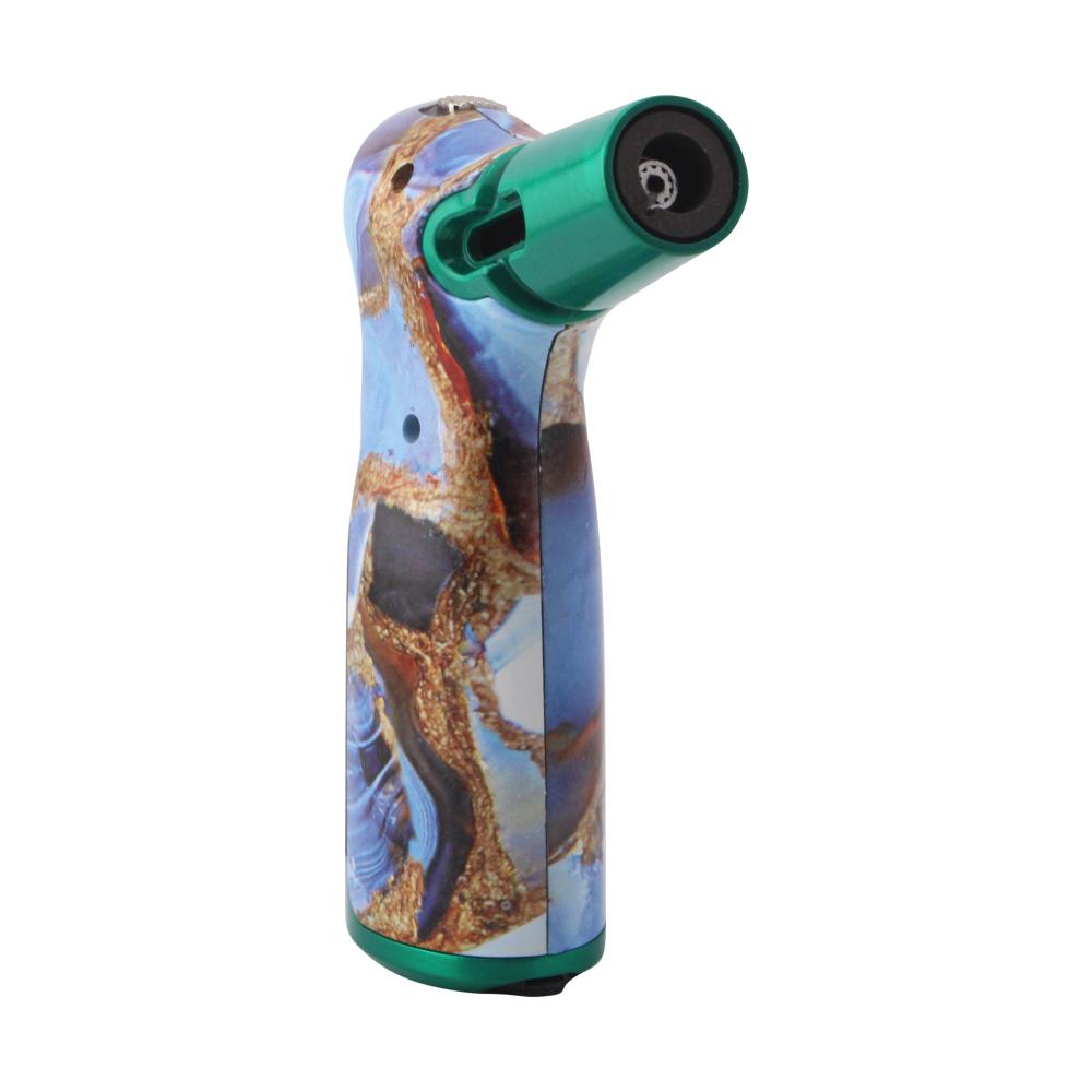 Tesla Stone Single Flame Torch Lighter-Mix Blue and Green