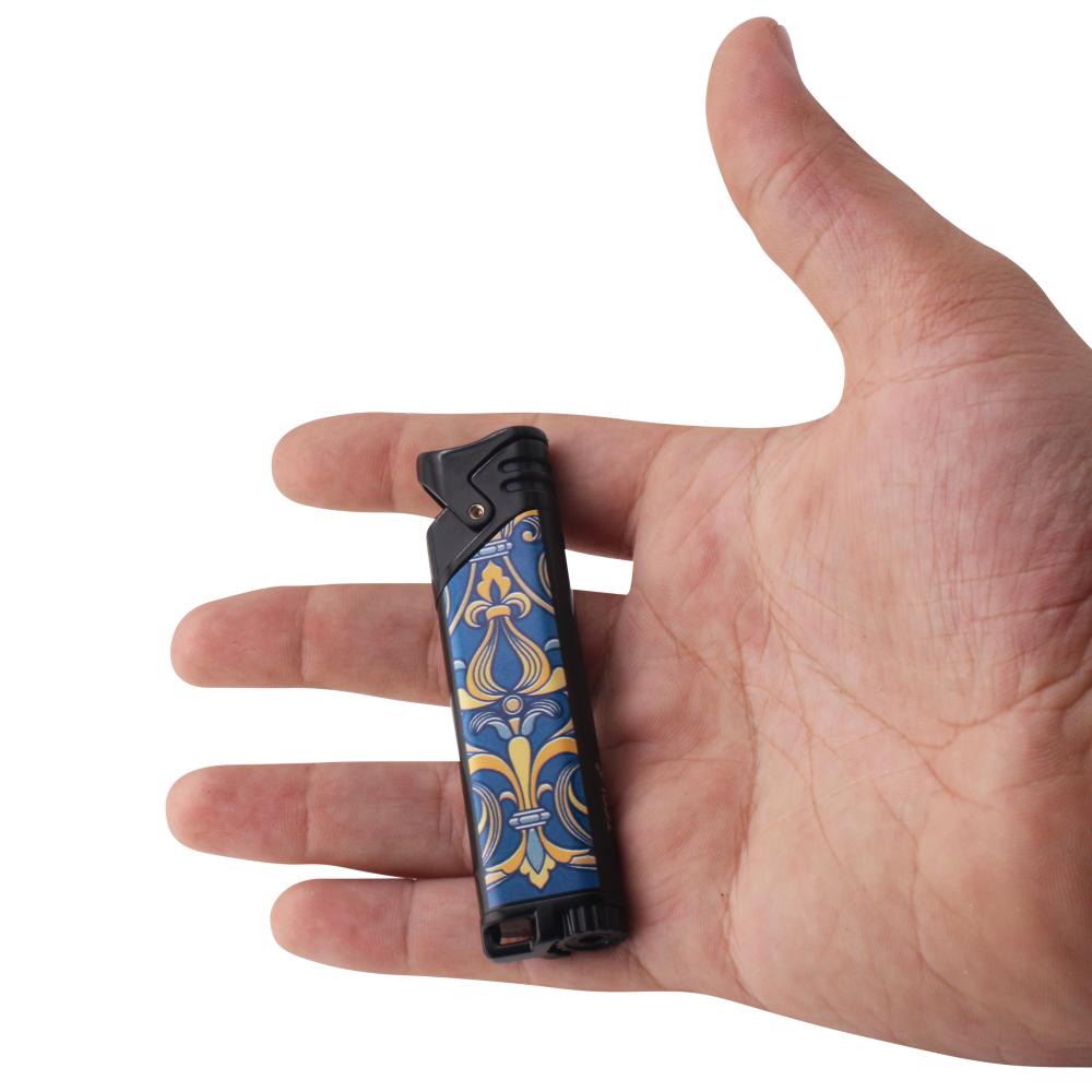 Tesla Swirl Edge Single Flame Torch Lighter-Blue Mix