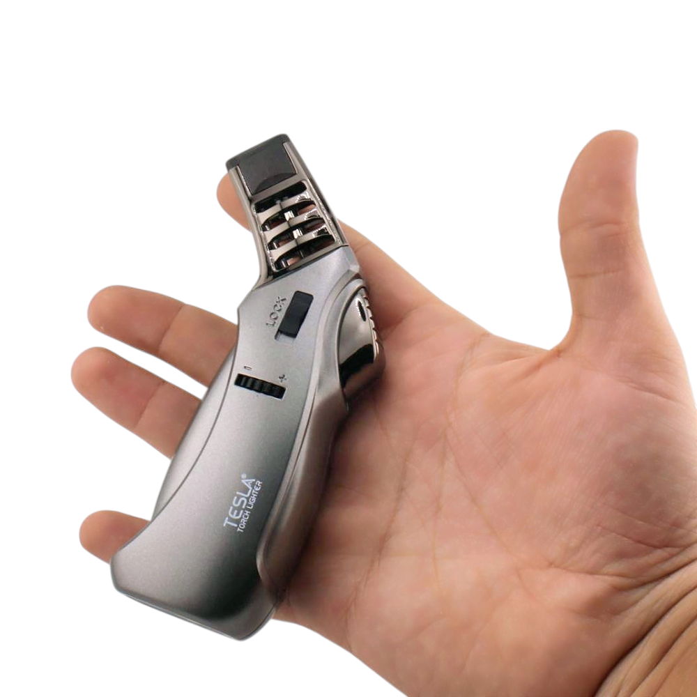 Tesla Z Single Flame Torch Lighter-Grey