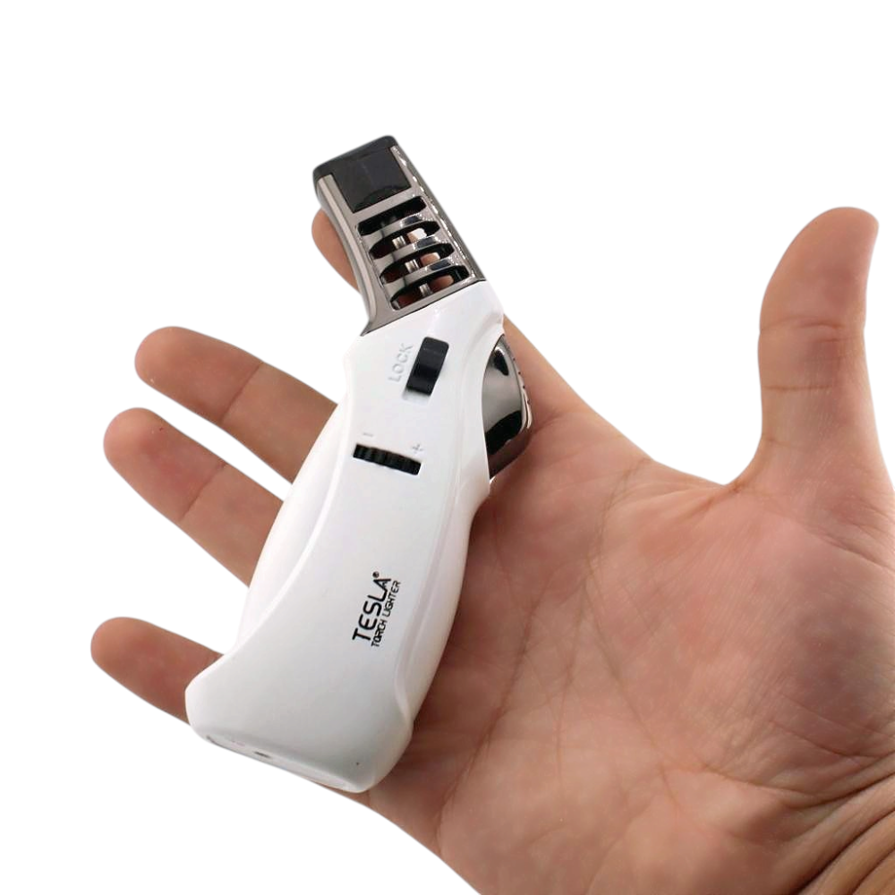 Tesla Z Single Flame Torch Lighter-White