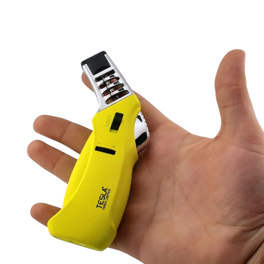 Tesla Z Single Flame Torch Lighter-Yellow