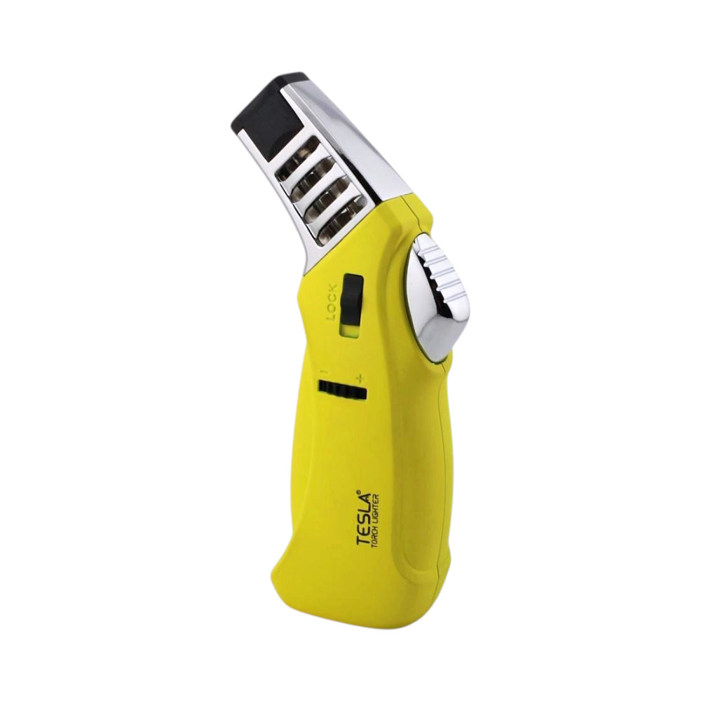 Tesla Z Single Flame Torch Lighter-Yellow