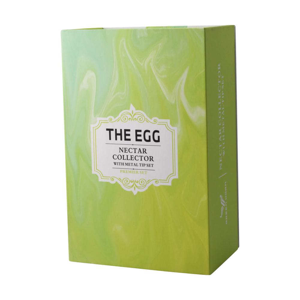 The Egg Glass Nectar Collector Premier Set-Light Green