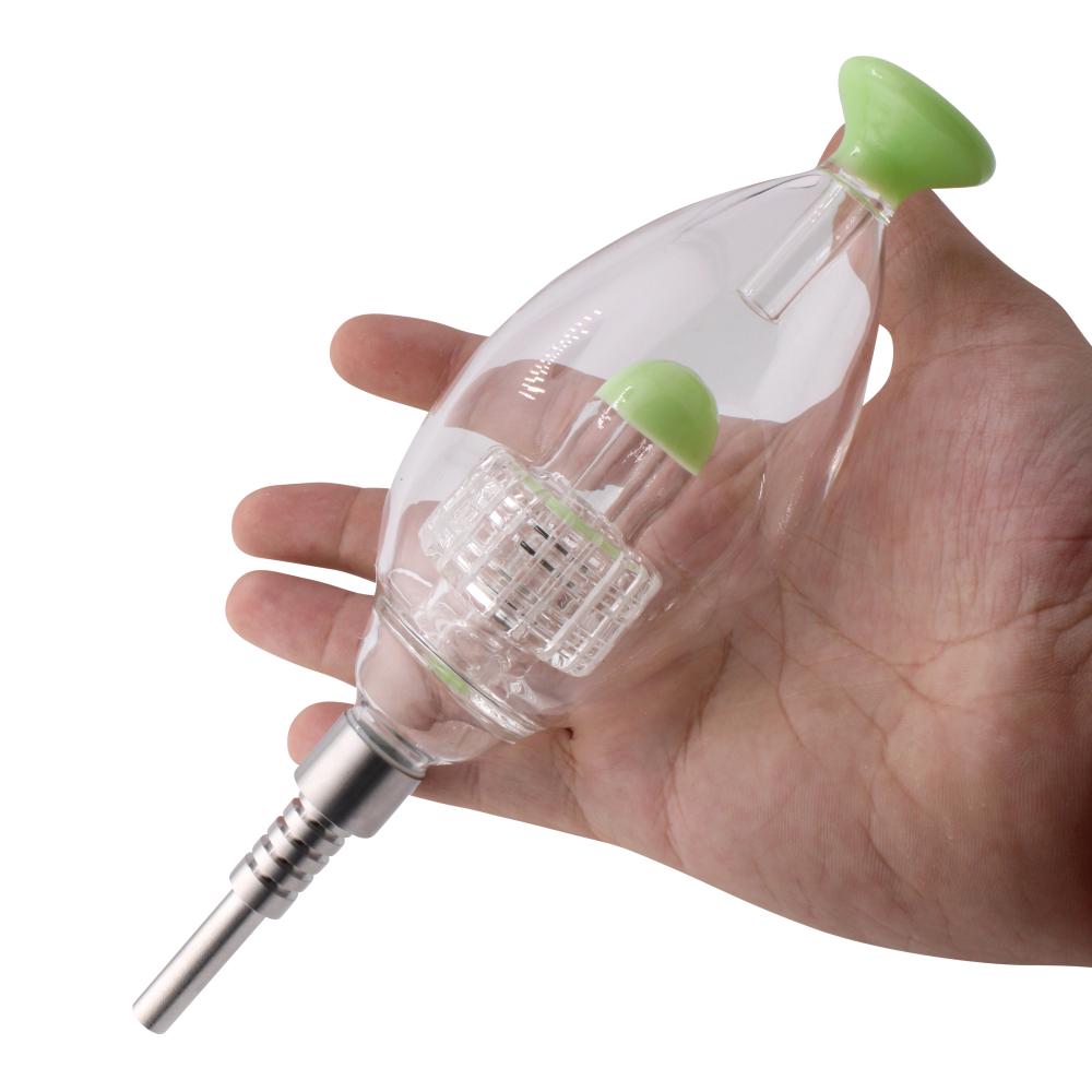 The Egg Glass Nectar Collector Premier Set-Light Green