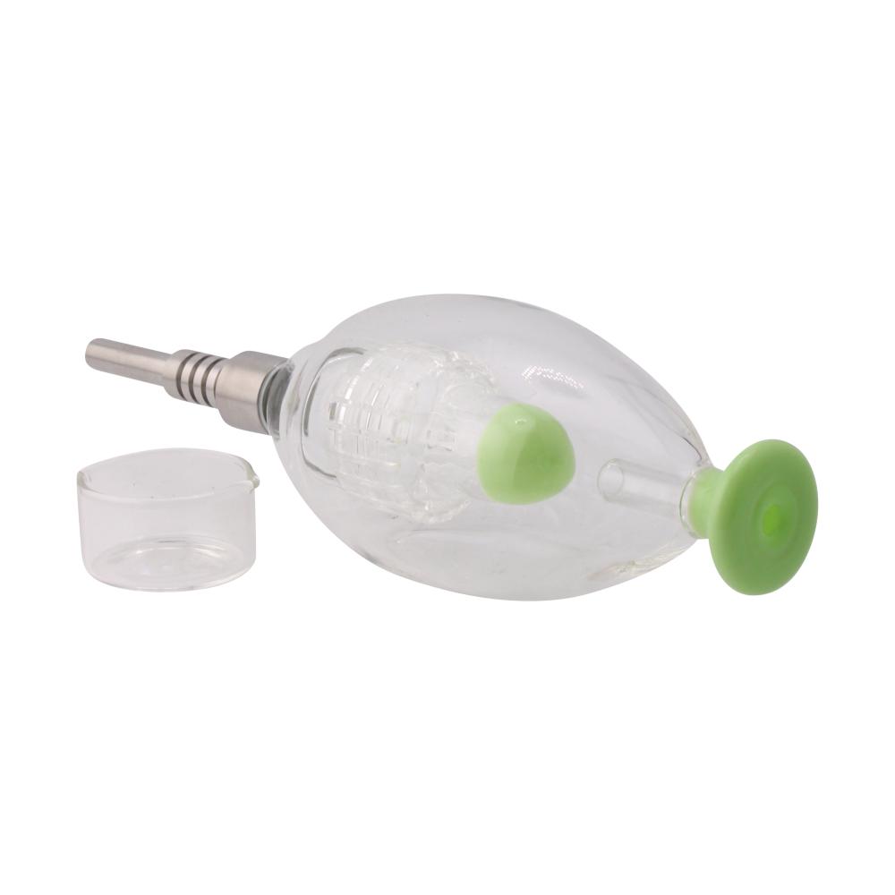 The Egg Glass Nectar Collector Premier Set-Light Green