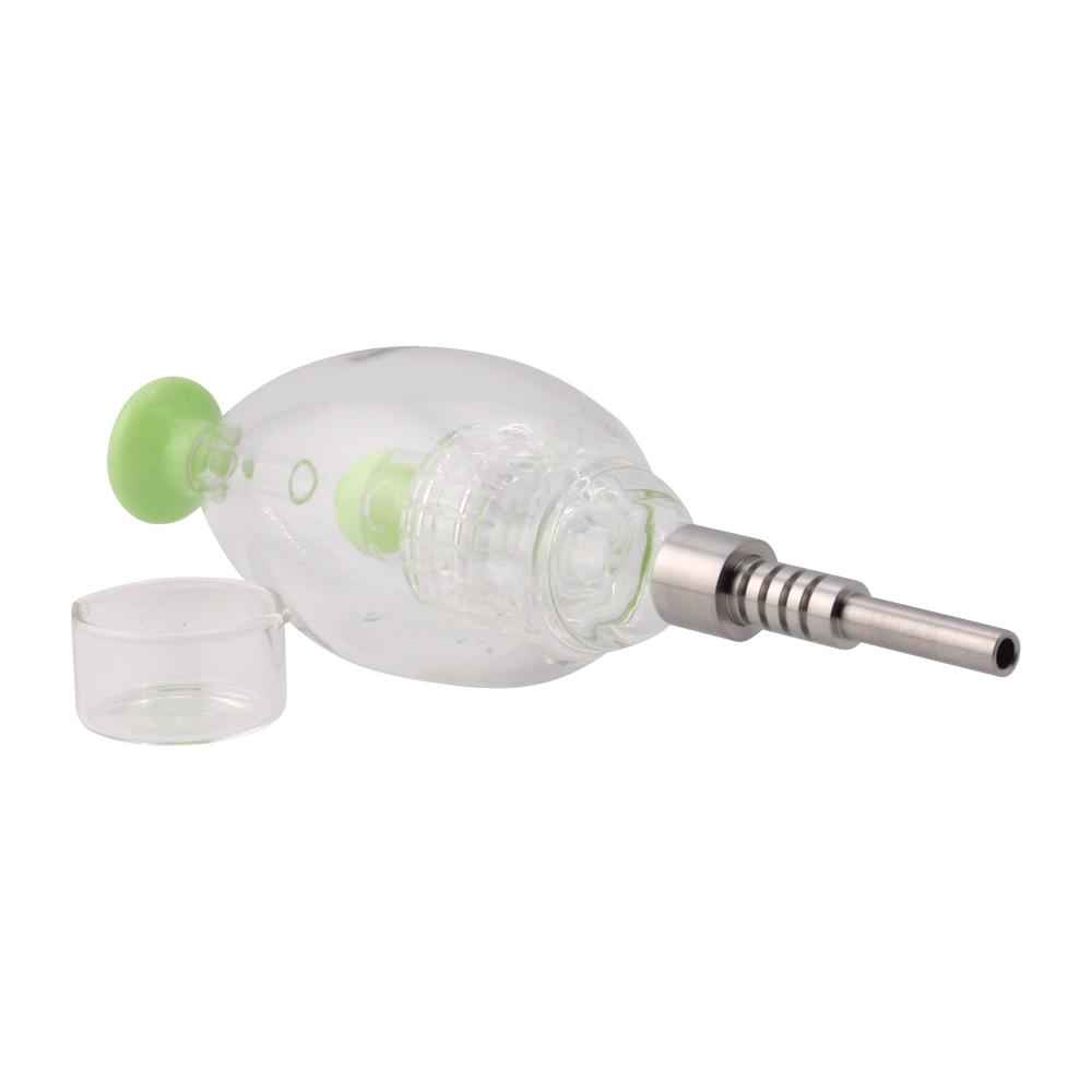 The Egg Glass Nectar Collector Premier Set-Light Green
