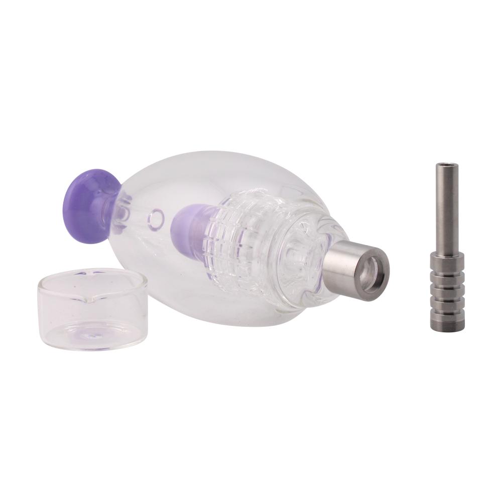 The Egg Glass Nectar Collector Premier Set-Purple
