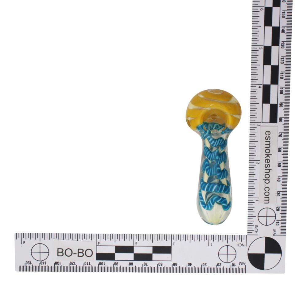 Tidal Spark Glass Hand Pipe-Light Blue