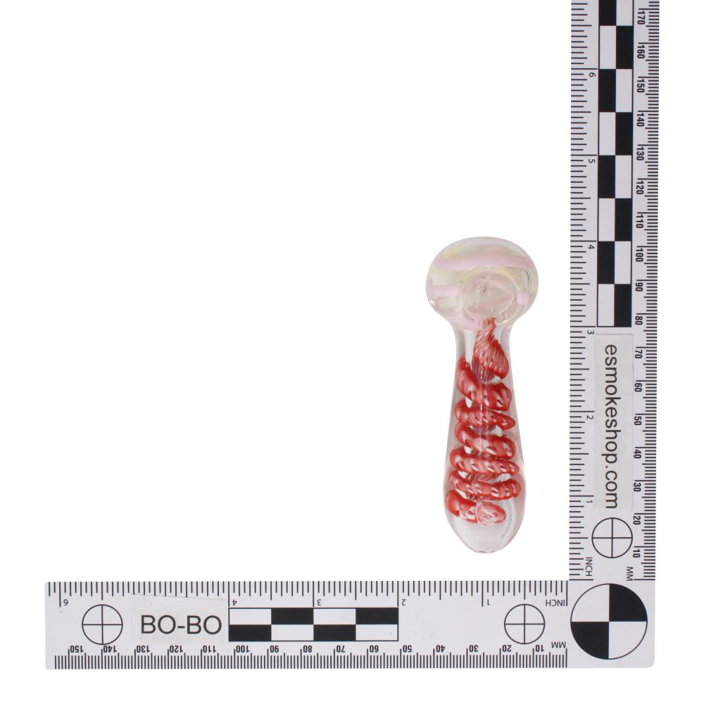 Tidal Spark Glass Hand Pipe-Red