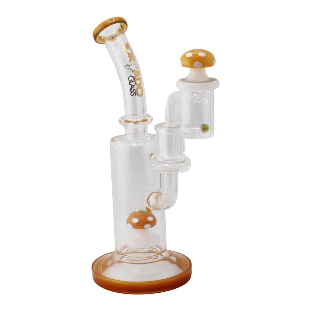 Tornado Glass Water Pipe-Yellow