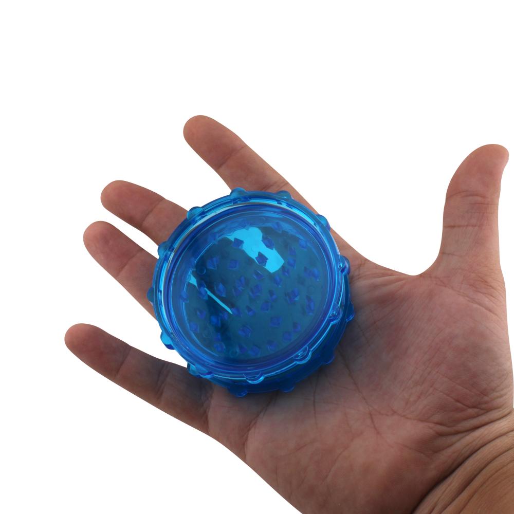 Transparent Medium Plastic Grinder-2 Piece-Blue