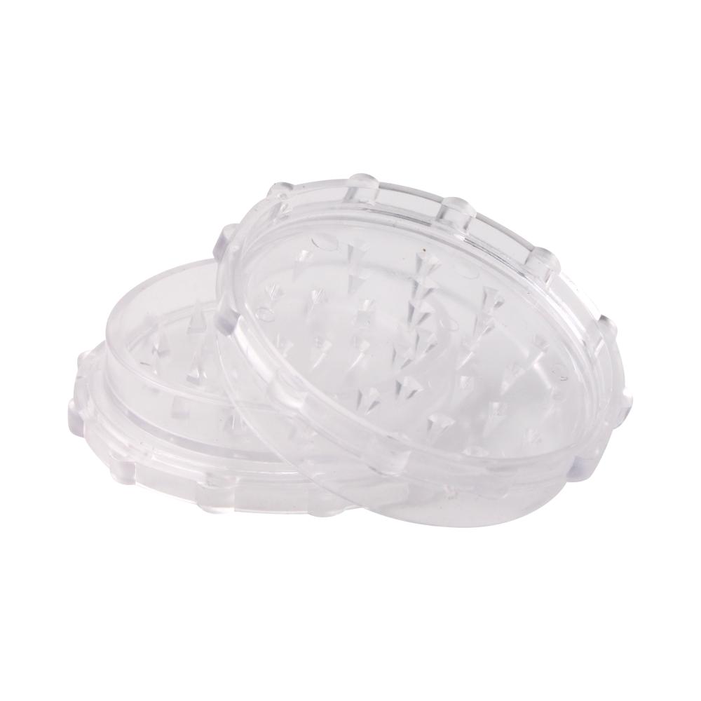 Transparent Medium Plastic Grinder-2 Piece