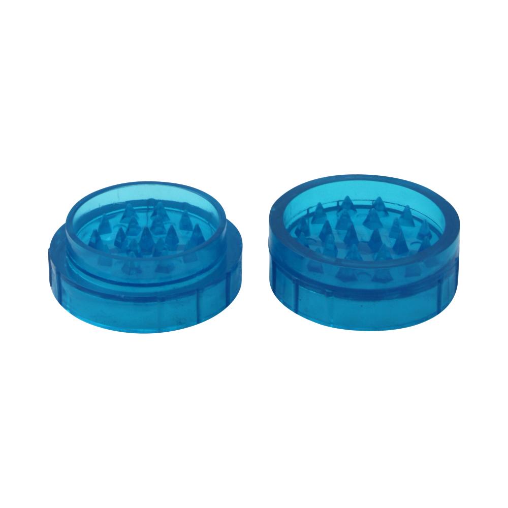 Transparent Small Plastic Grinder-2 Piece-Blue