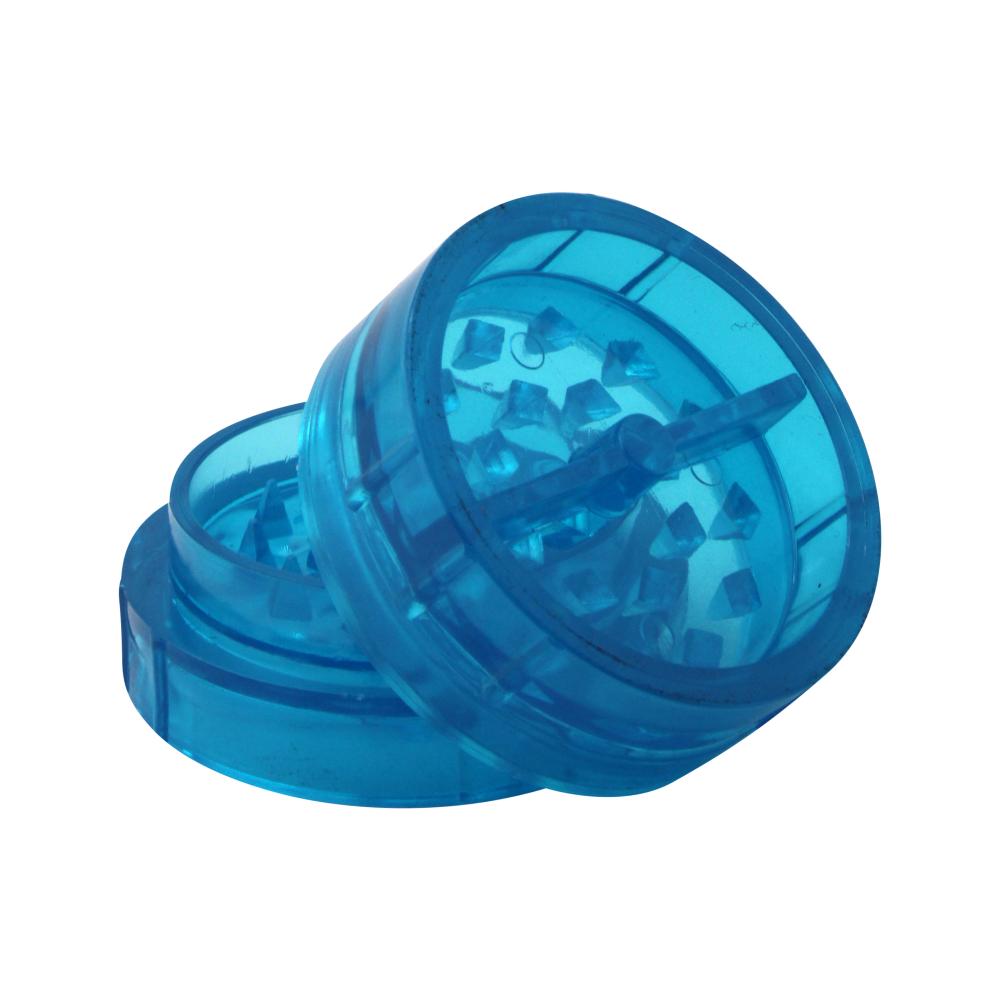 Transparent Small Plastic Grinder-2 Piece-Blue