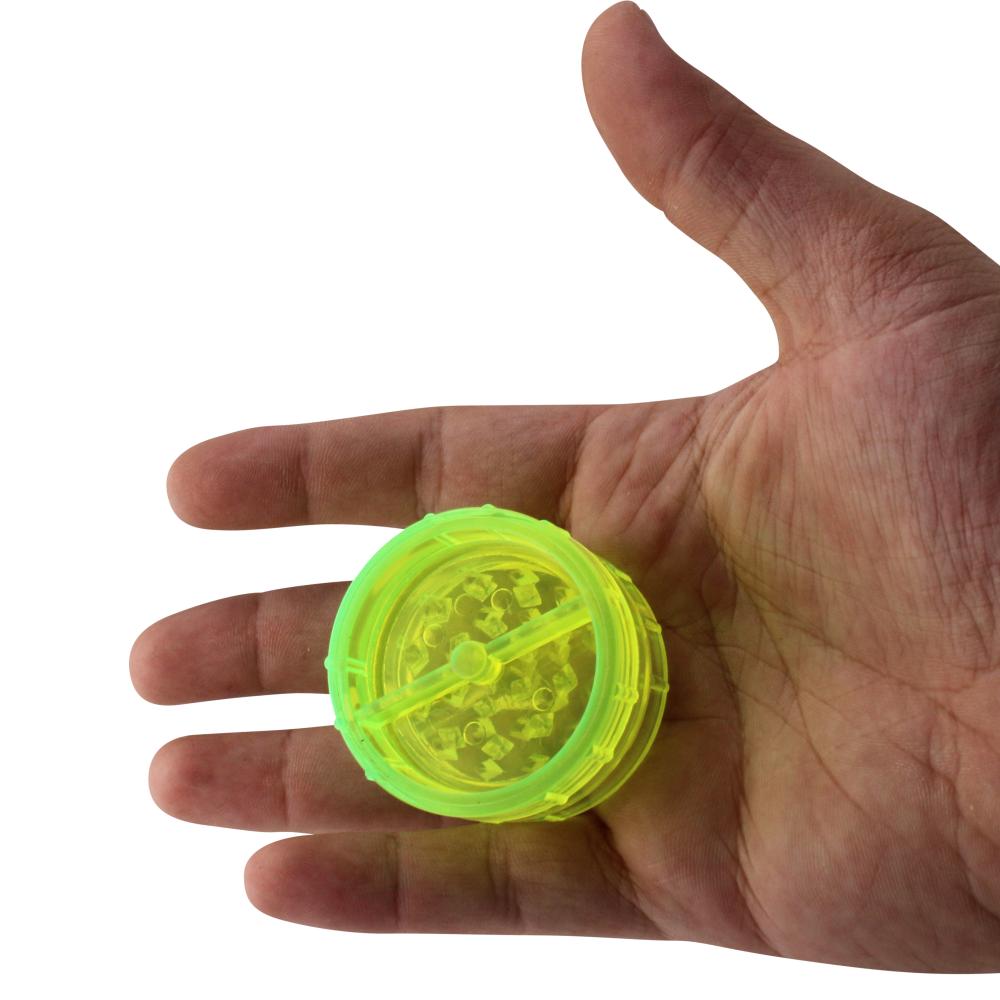Transparent Small Plastic Grinder-2 Piece-Lime Green