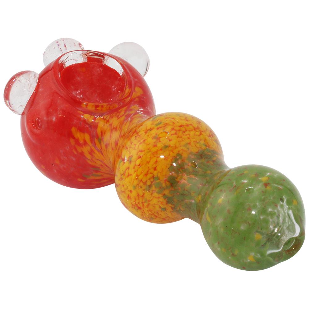 Tropic Glass Hand Pipe-Rainbow