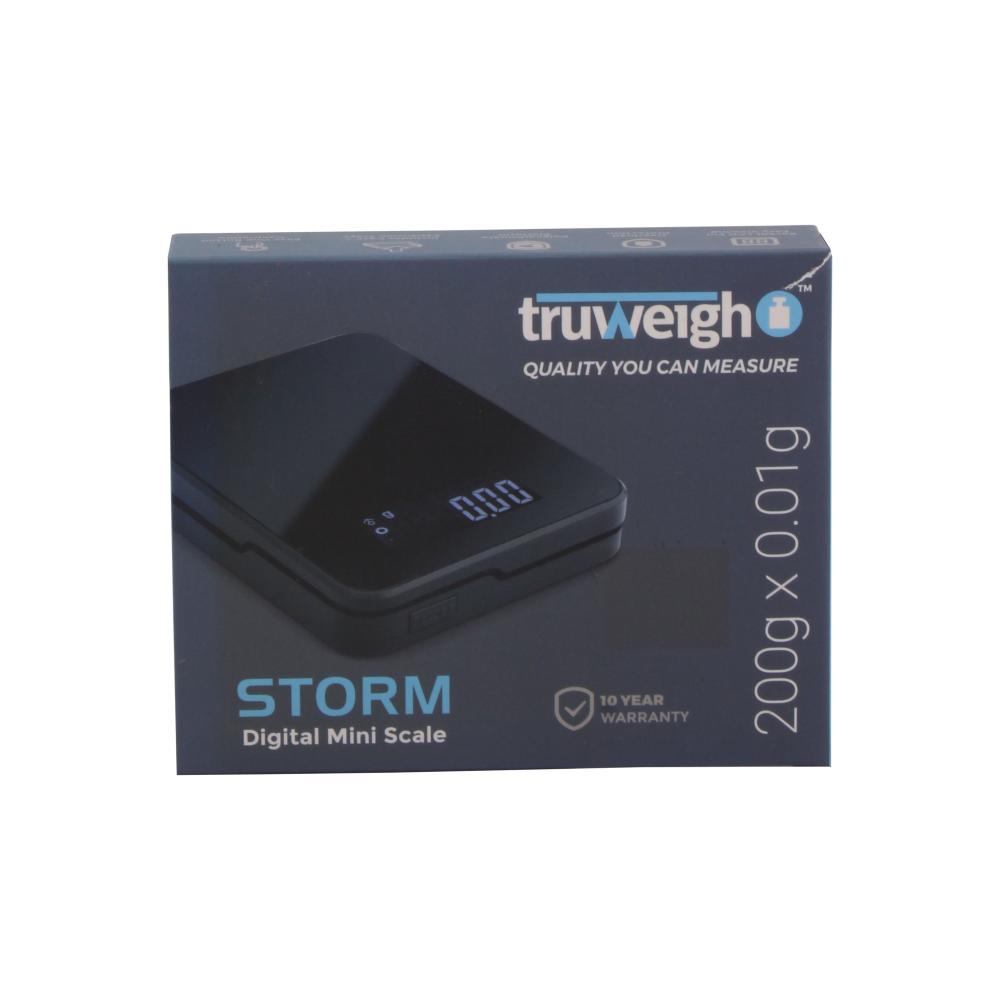 Truweigh Storm Digital Mini Scale 200g X 0.01g Black