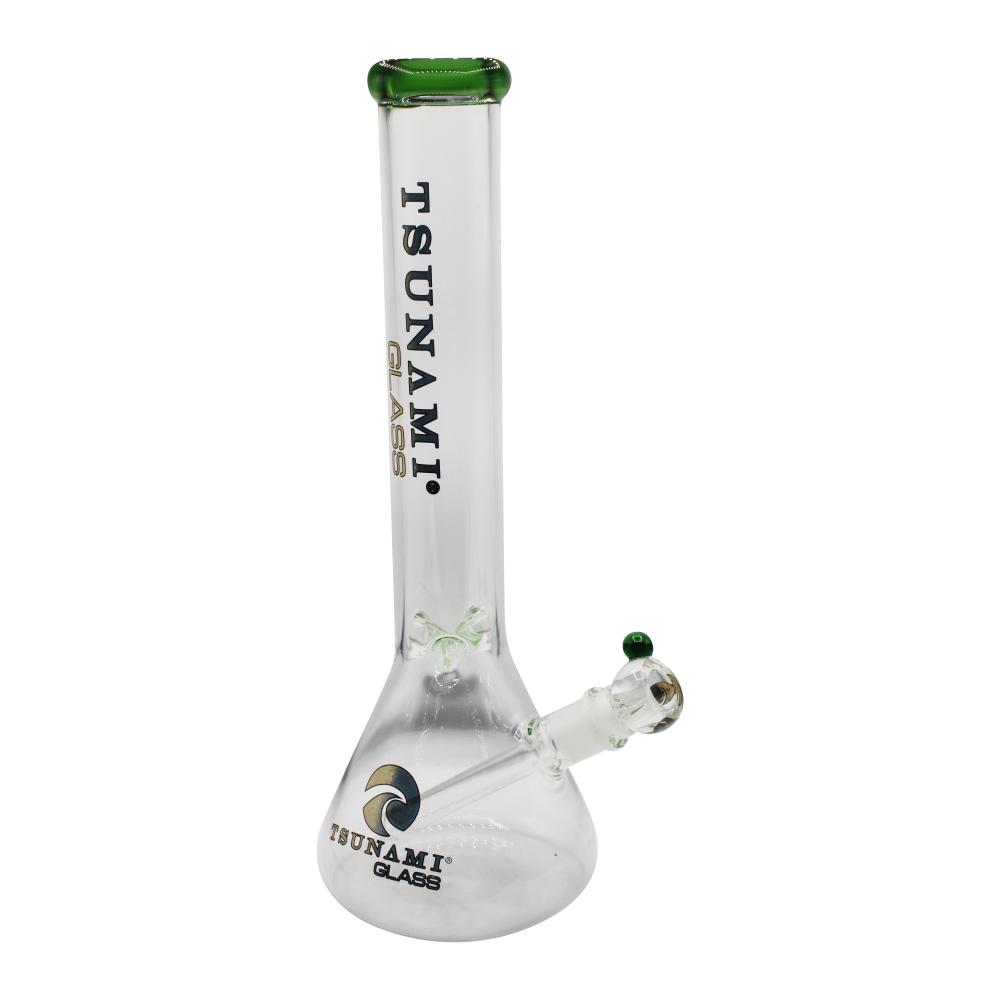 Tsunami Beaker Base Ice Catcher Water Pipe-Green