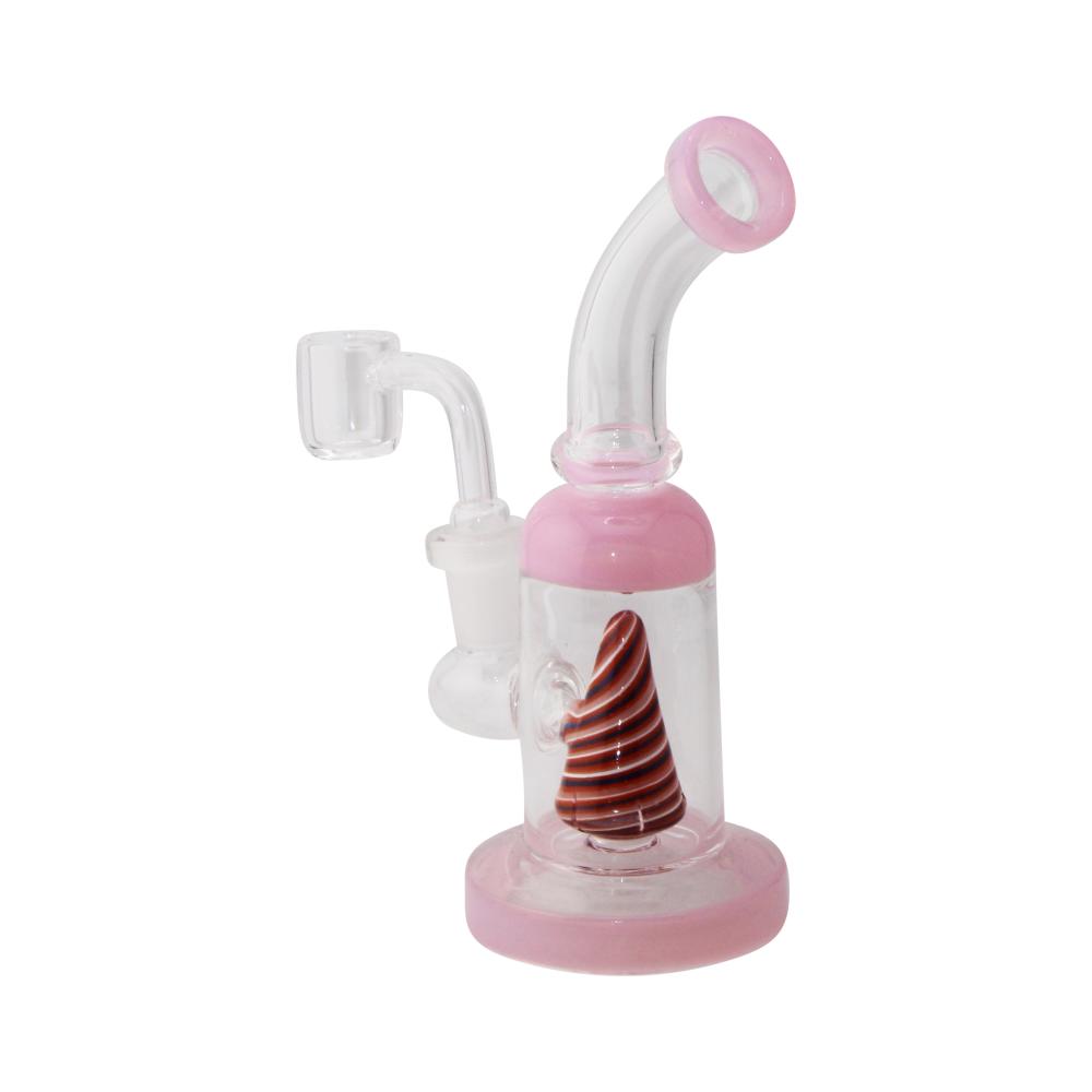Twister Cone Mini Water Pipe-Light Pink