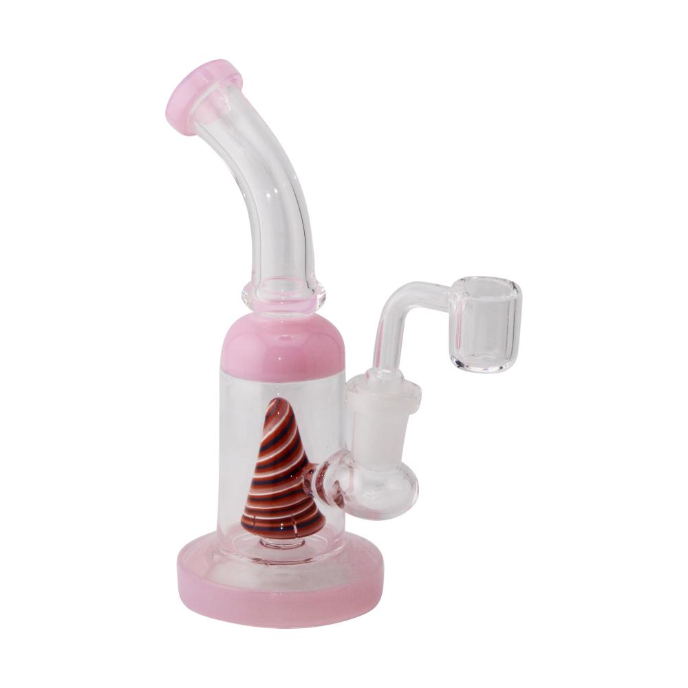Twister Cone Mini Water Pipe-Light Pink