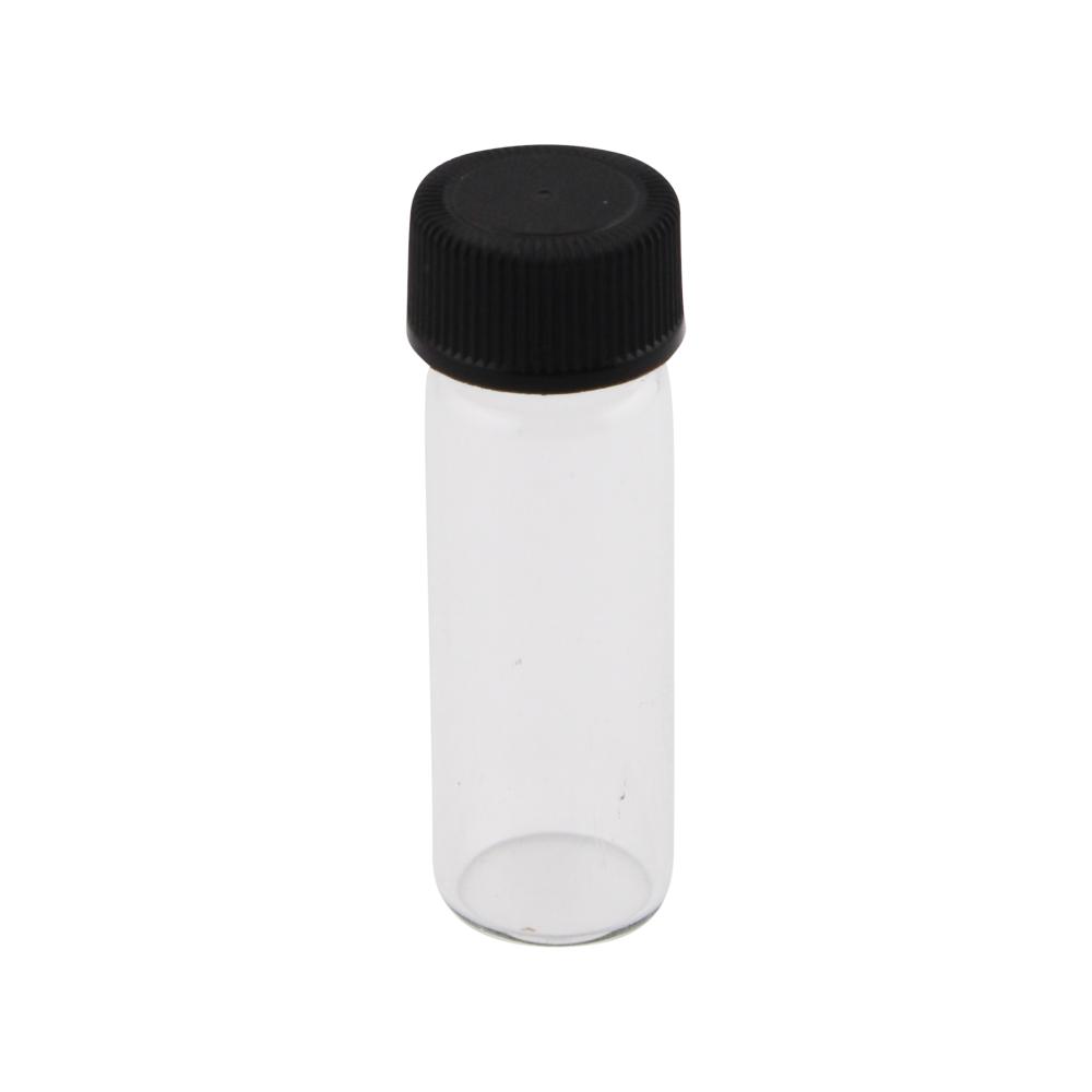 Vial Glass Container With Screw Cap-Clear
