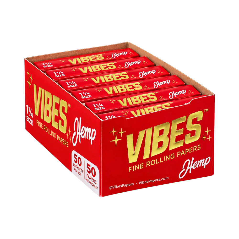Vibes Hemp Rolling Papers 1 1/4 Pack 50