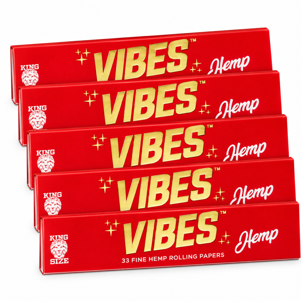 Vibes Hemp Rolling Papers King Size Pack 5