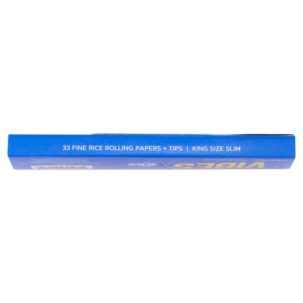 Vibes Rice Rolling Papers + Tips King Size