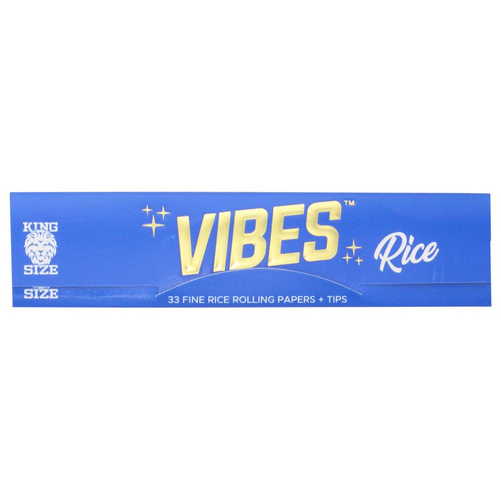 Vibes Rice King Size Rolling Paper + Tips