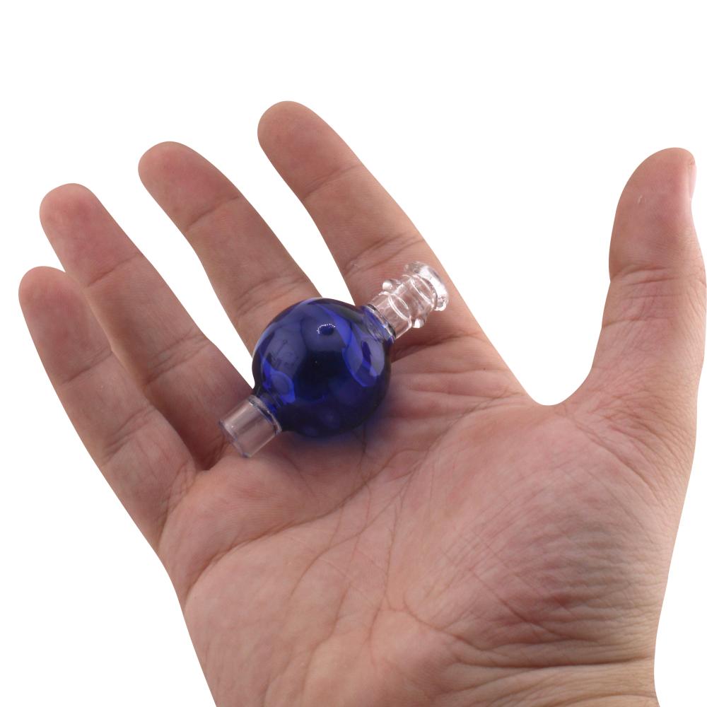 Violet Glass Carb Cap-Blue