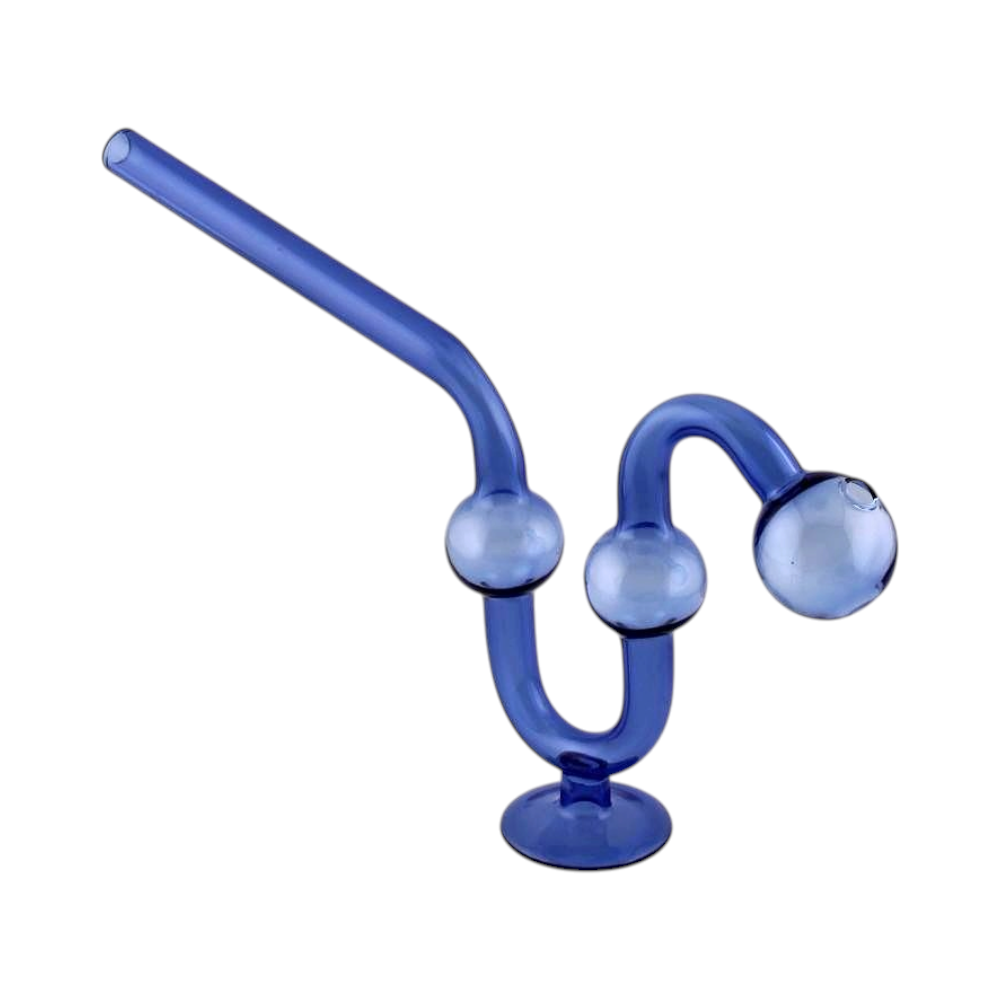 Water Dog Glass Oil Burner Pipe-Blue