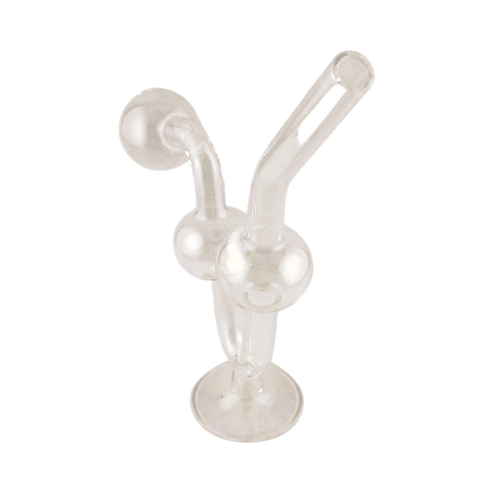 Water Dog Glass Oil Burner Pipe-Clear