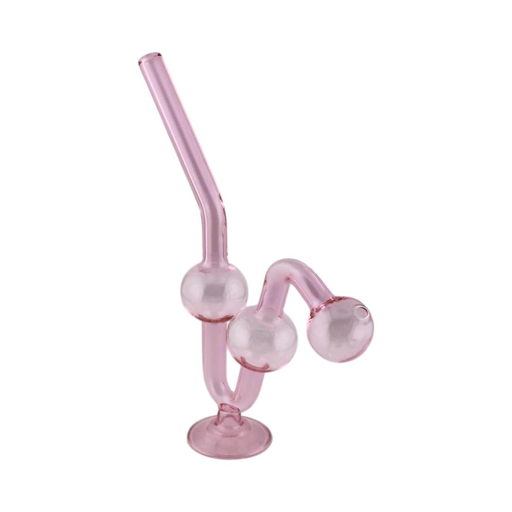 Water Dog Glass Oil Burner Pipe-Pink